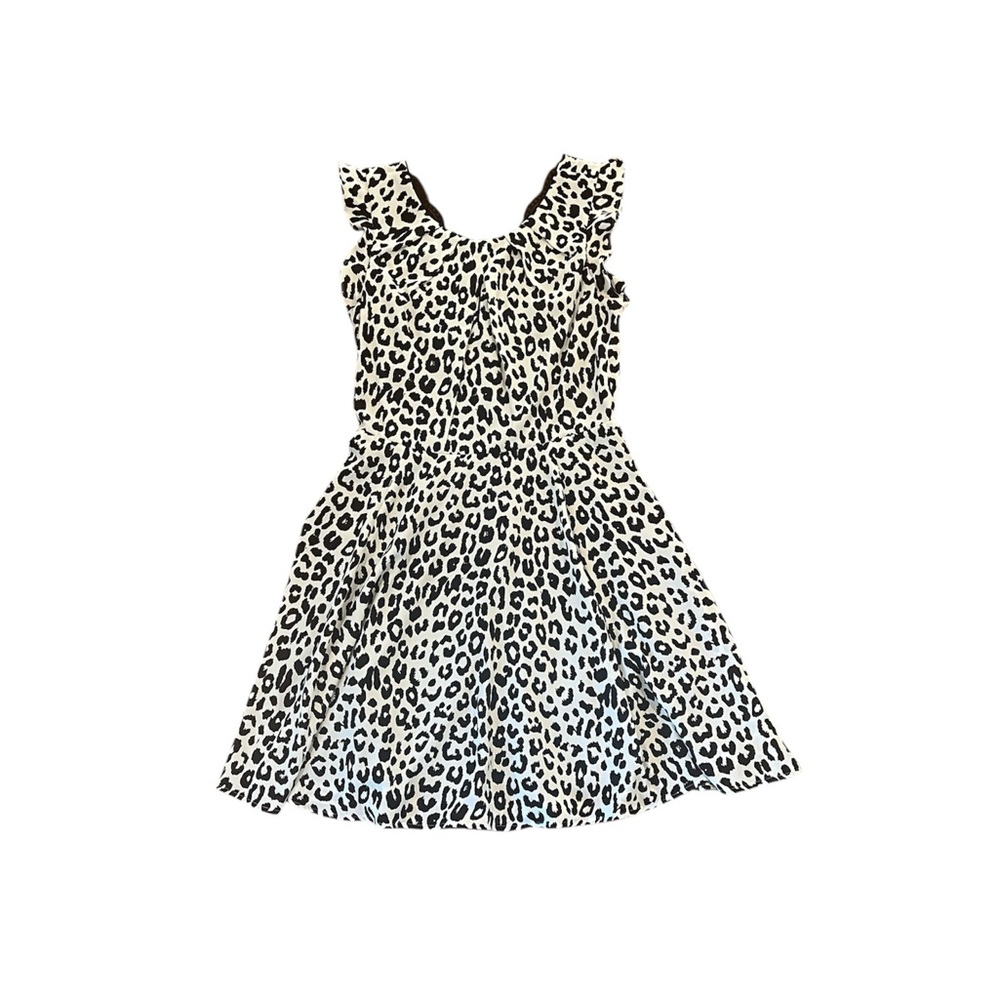 Express Black and White Cheetah Print Dress Size 4